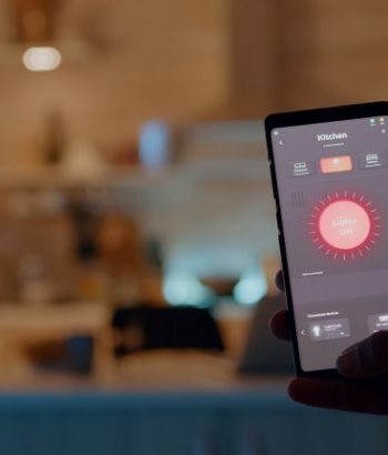 smartphone with lighting control