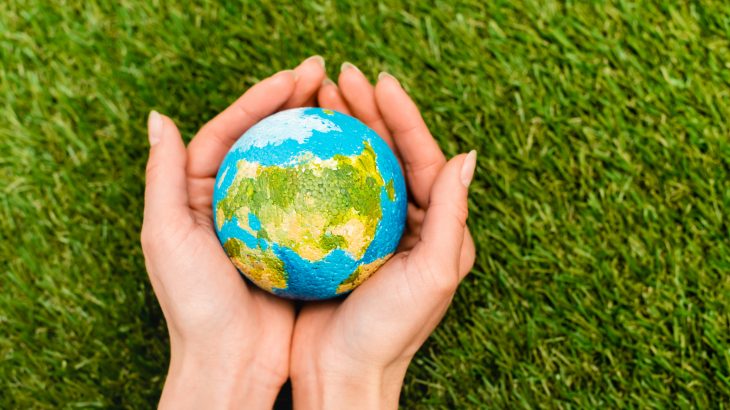 World In hands image