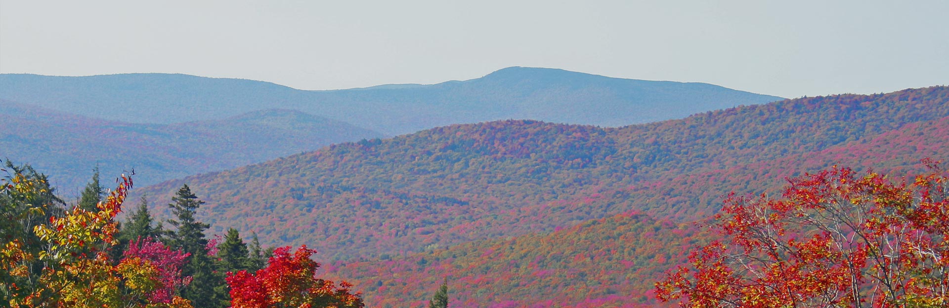 New Hampshire mountains in the fall